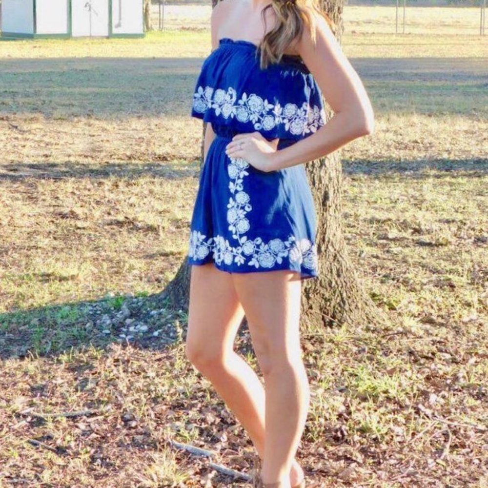 Navy romper